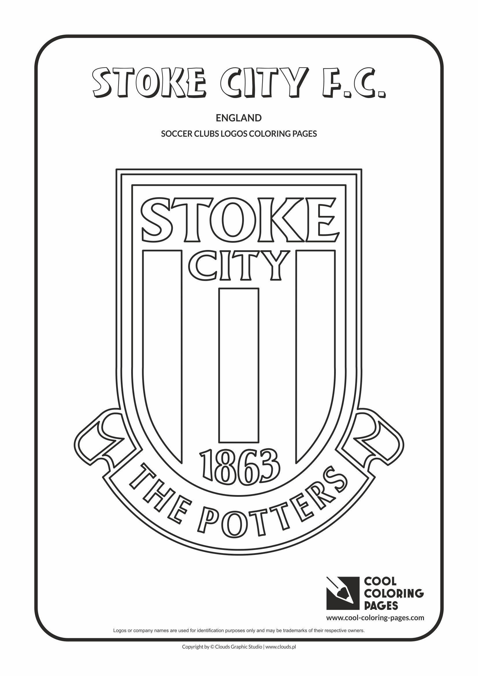 Stoke Logo - Cool Stoke City F.C. logo coloring page