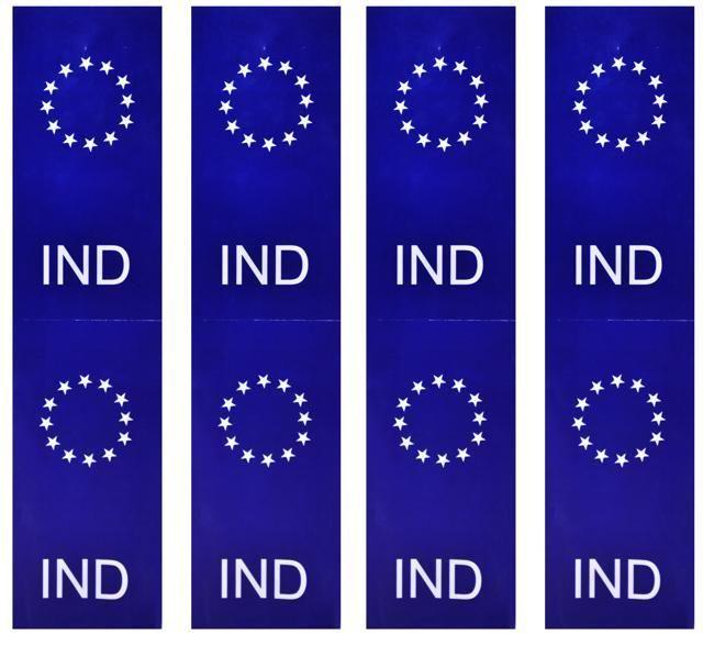 Ind Logo - Presenting the European Union flag on Delhi's new number plates ...
