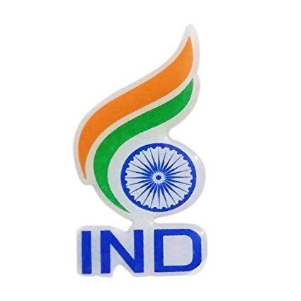 Ind Logo - LYOMAN® Indian Flag Sticker and Decals (Size;- 7 X 3.5 cm.)
