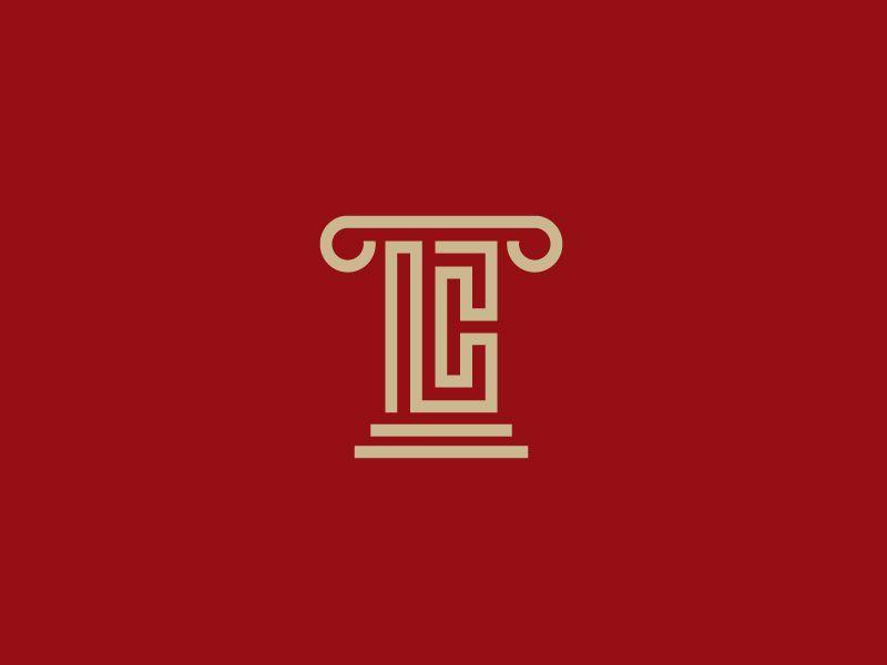 IC Logo - IC + Greek Pillar | logo design / branding | Lawyer logo, S logo ...