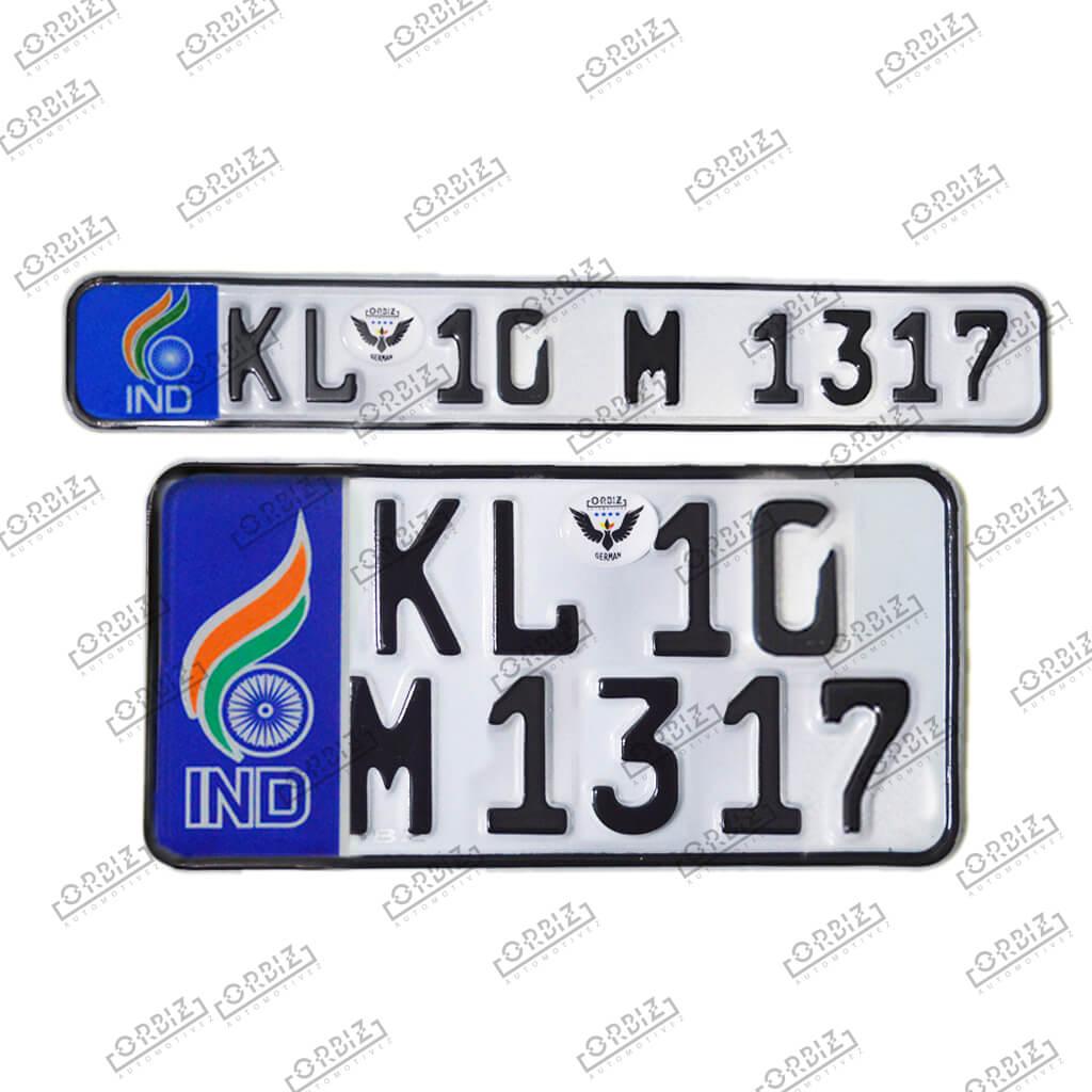 Ind Logo - Best Number Plate Design For Car And Bike - Orbiz Number Plates