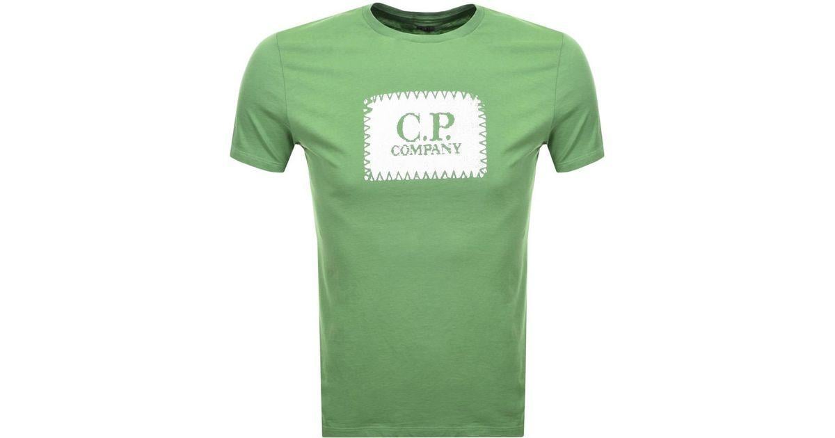 Green Company Logo - C P Company Cp Company Logo T Shirt Green in Green for Men