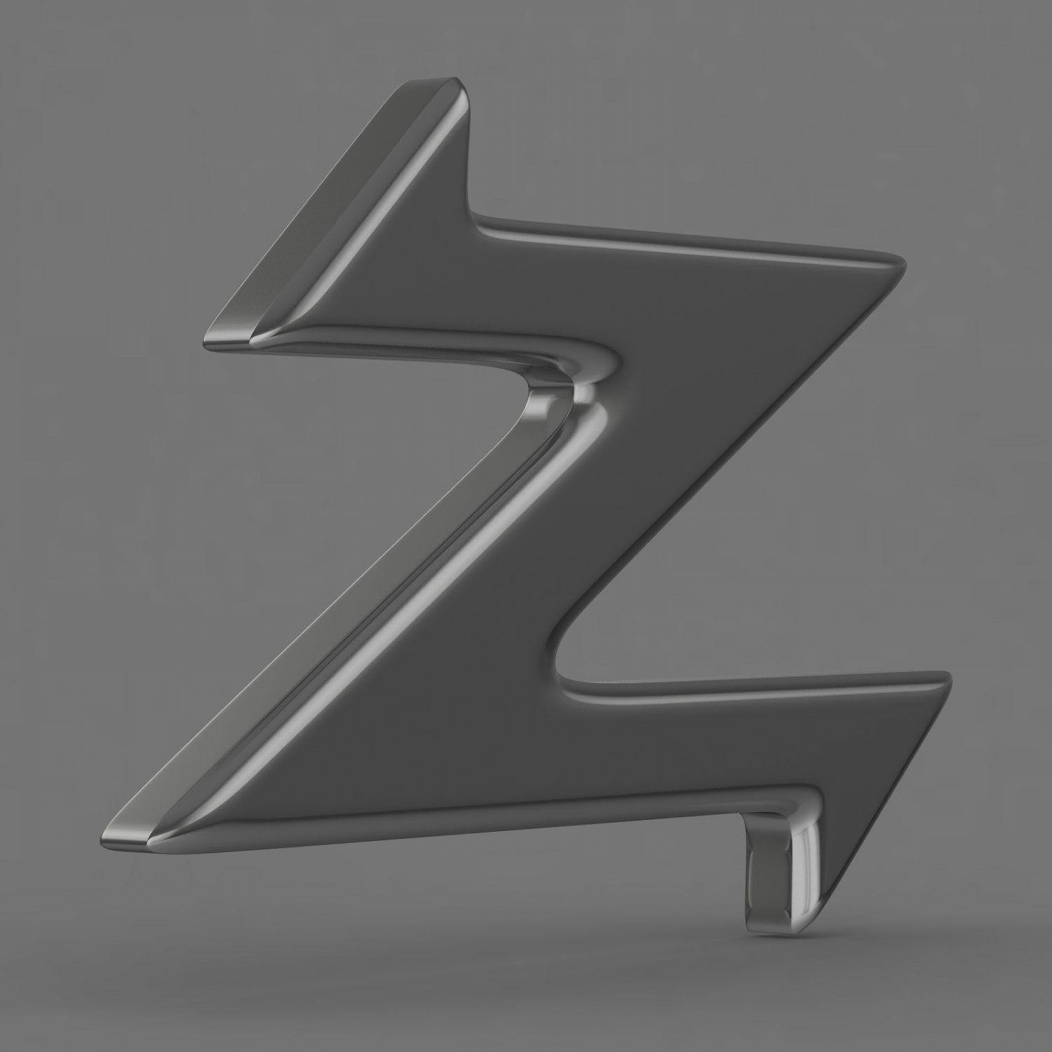 Zagato Logo - Zagato logo 3D Model in Parts of auto 3DExport