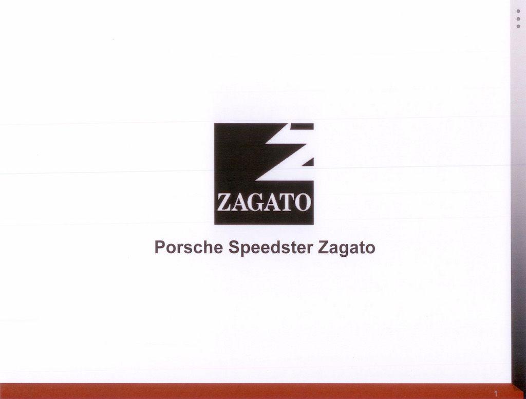 Zagato Logo - Porsche 356 Zagato Carrera Speedster