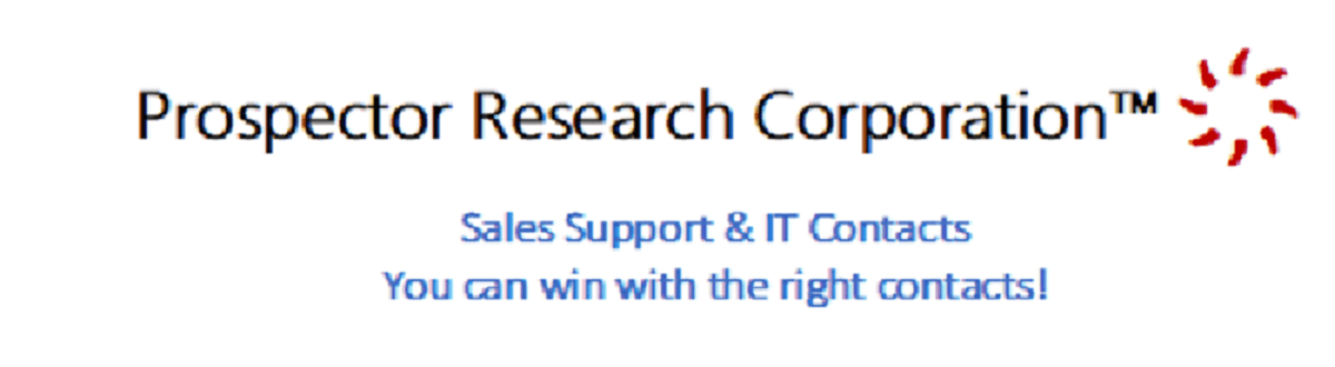Prospector Logo - Prospector Research IT Contacts – Win with the right contacts!