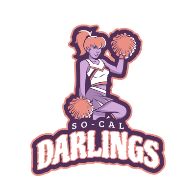 Cheerleader Logo - Make a Cheerleading Logo | Sports Logo Maker | Placeit