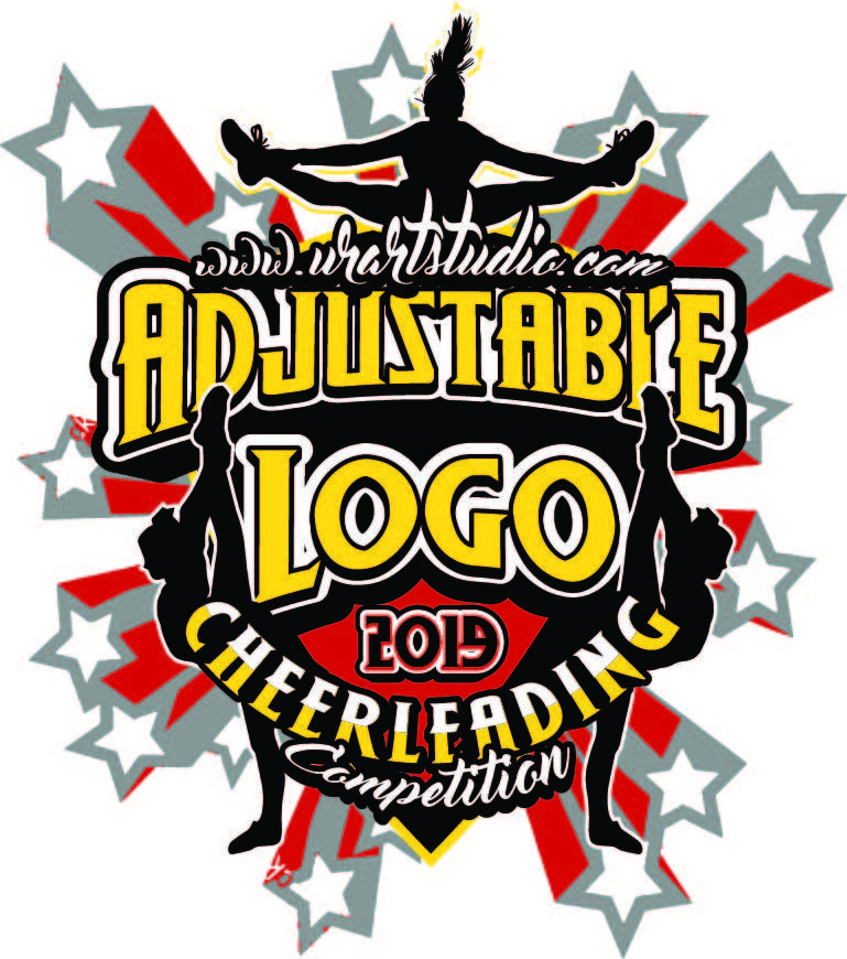Cheerleading Logo - CHEERLEADING ADJUSTABLE VECTOR LOGO DESIGN FOR PRINT 506