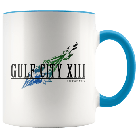 XIII Logo - GULF CITY XIII LOGO COLORED ACCENT MUG – Gulf Gear