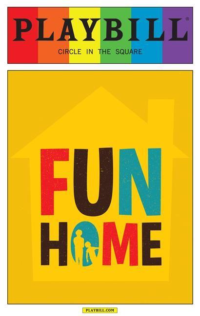 Pride Logo - Fun Home the Musical 2015 Playbill with Rainbow Pride Logo