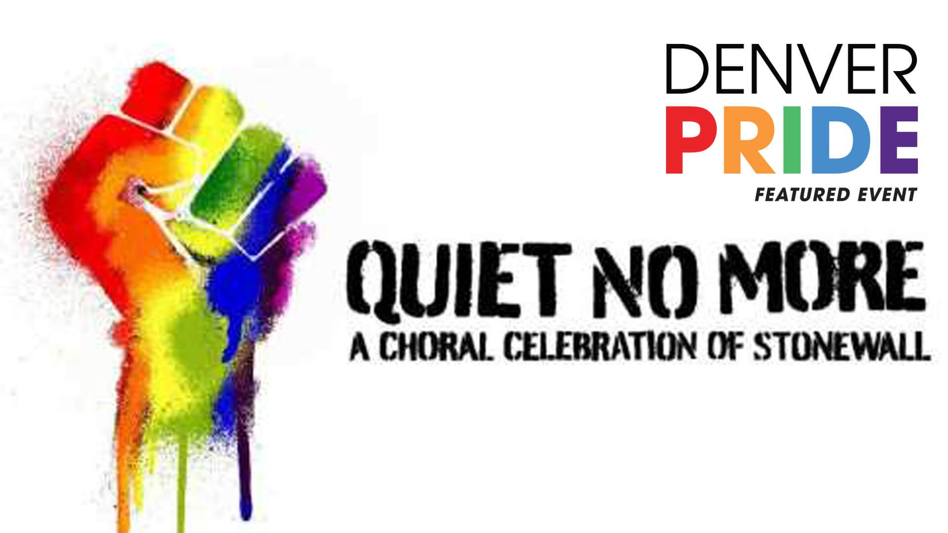 Pride Logo - Quiet No More: A Choral Celebration of Stonewall Broomfield