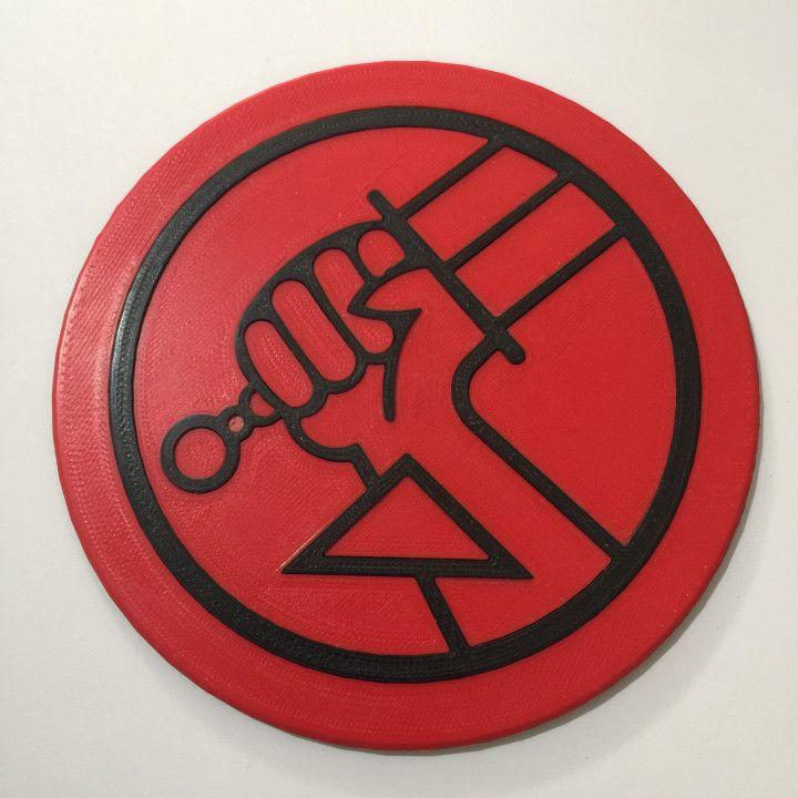 Hellboy Logo - 3D Printable Hellboy BPRD Logo Coaster by Trevor Day - Enterprise XD ...