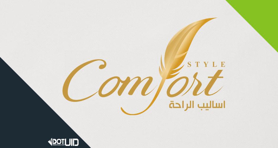 Comfort Logo - Home Decor Company Logo Design Comfort Style