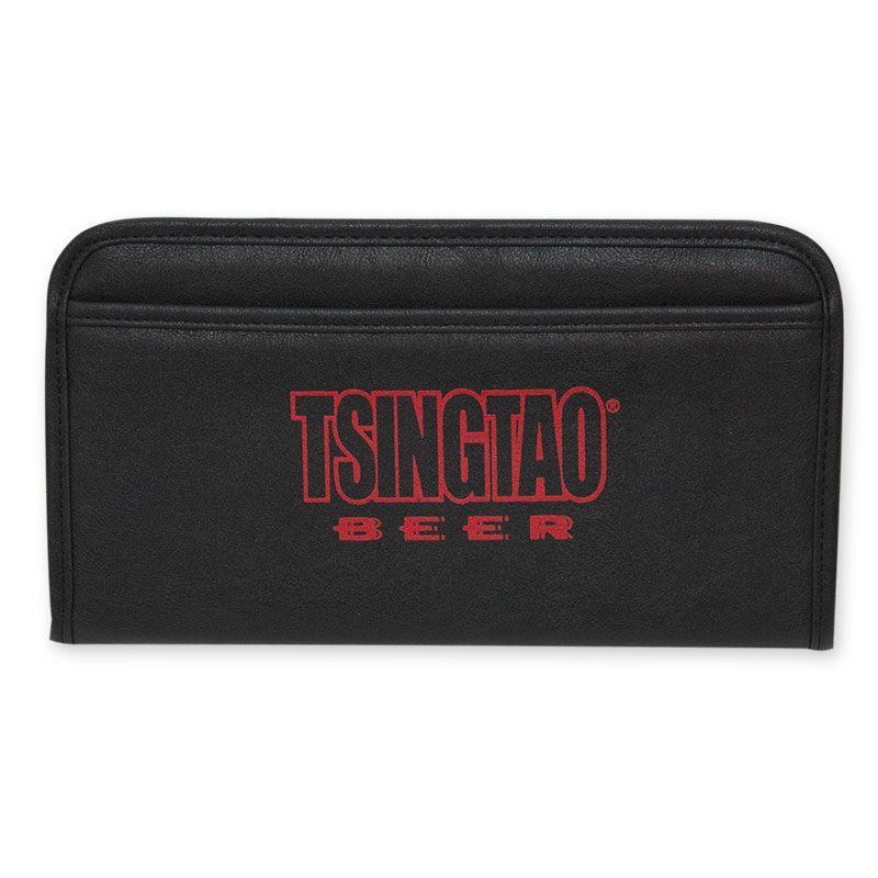 Tsingtao Logo - Tsingtao Beer Black Leather Wallet