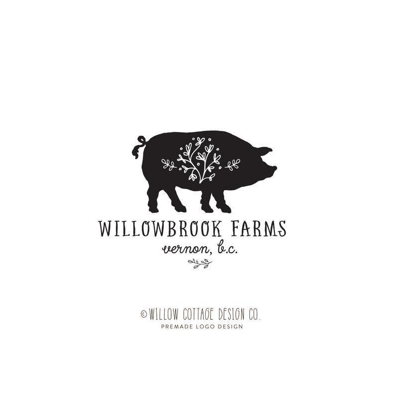 Farming Logo - premade logo, pig logo, farm logo, farming logo, minimalist logo, farmers  logo, modern logo, simple logo, animal logo, branding logo