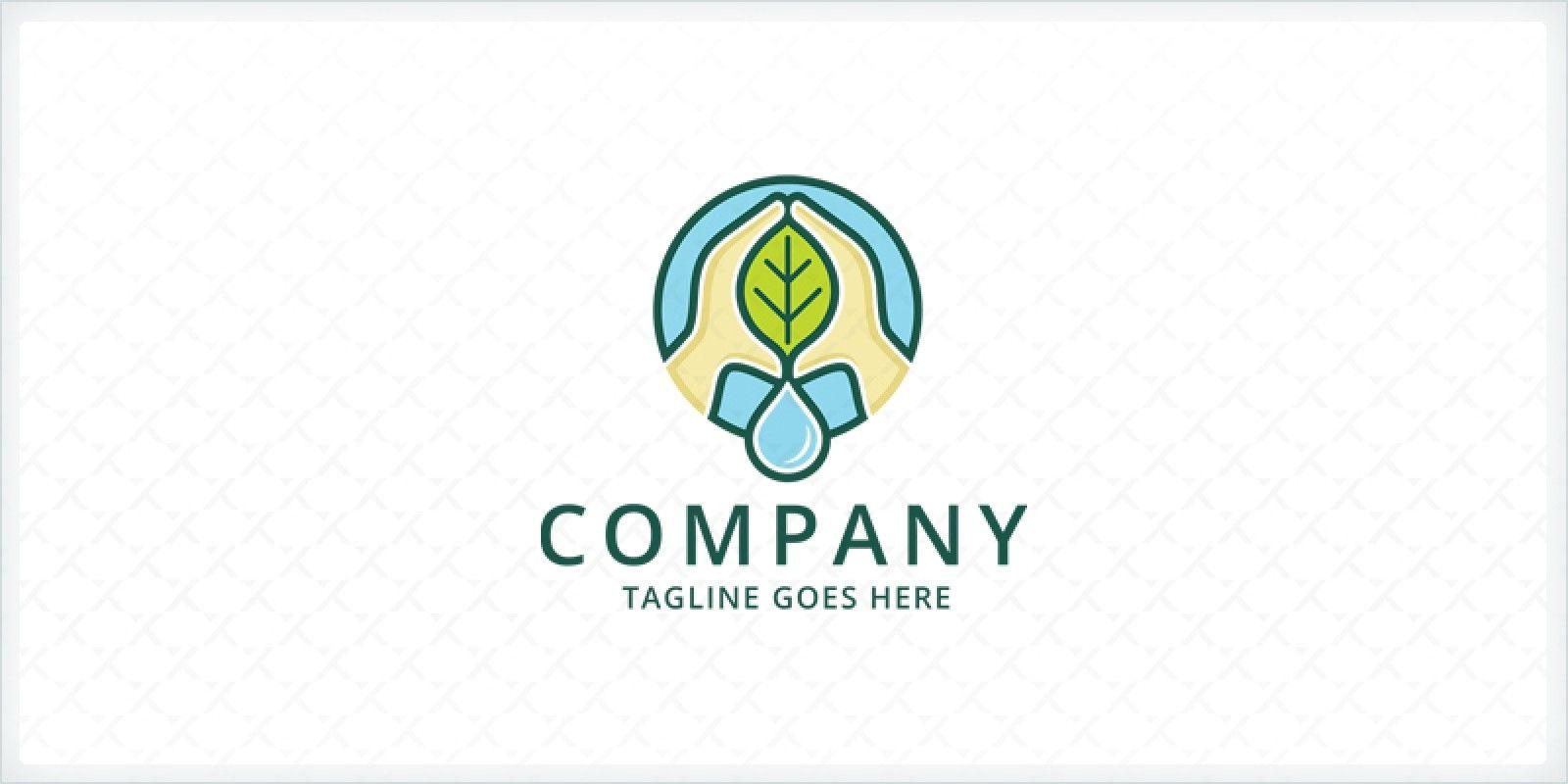 Farming Logo - Hydroponics Farming Logo Template