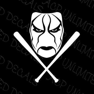 Sting Logo - Sting logo Decal with Bats WCW NWO Vehicle WWE window wall Sticker | eBay