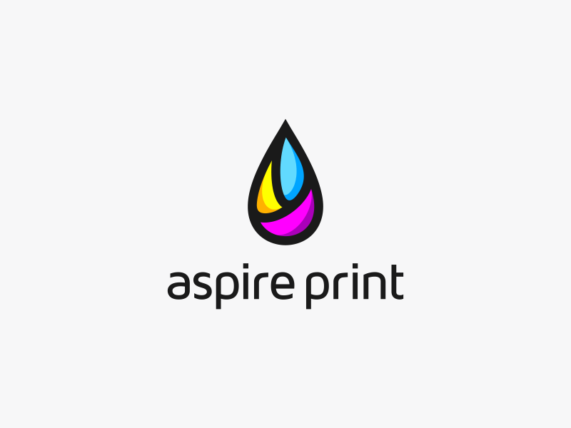 Print Logo - Aspire Print Logo Design by Dalius Stuoka | logo designer on Dribbble