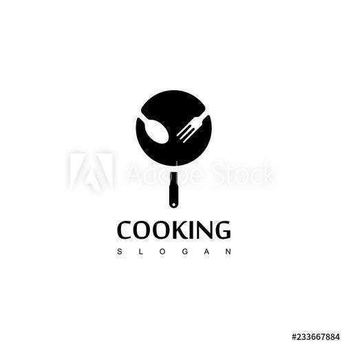 Teflon Logo - Cooking Logo with Spoon,fork and teflon Symbol - Buy this stock ...