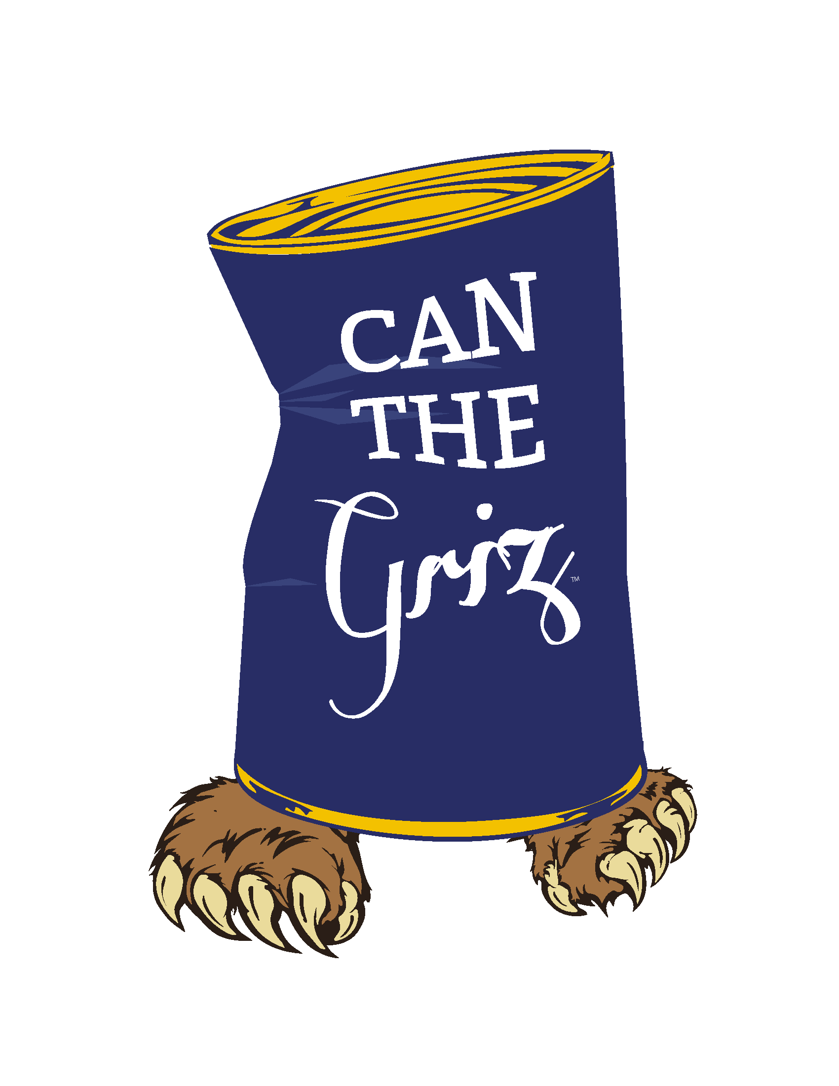 Griz Logo - 2015-can-the-griz-logo – Gallatin Valley Food Bank