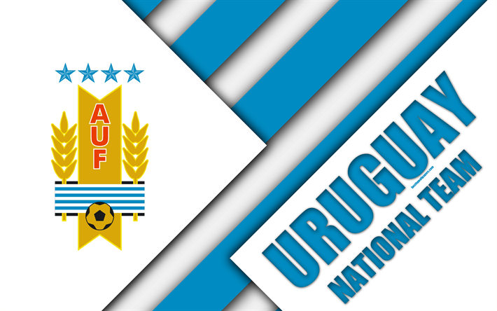 Uruguay Logo - Download wallpaper Uruguay national football team, 4k, emblem