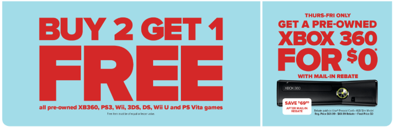 XB360 Logo - GameStop Offers Free Xbox 360 Deal for Black Friday Discounts