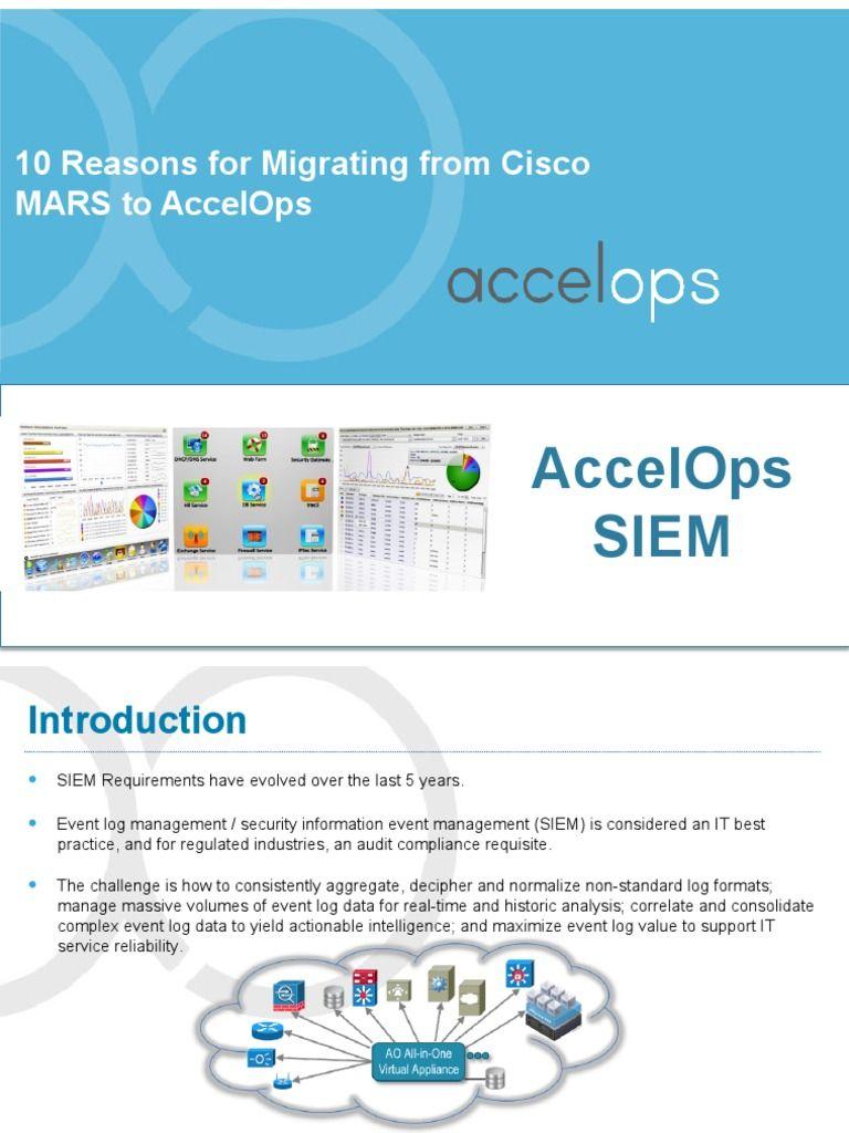 AccelOps Logo - Cisco MARS to AccelOps | Network Topology | Scalability