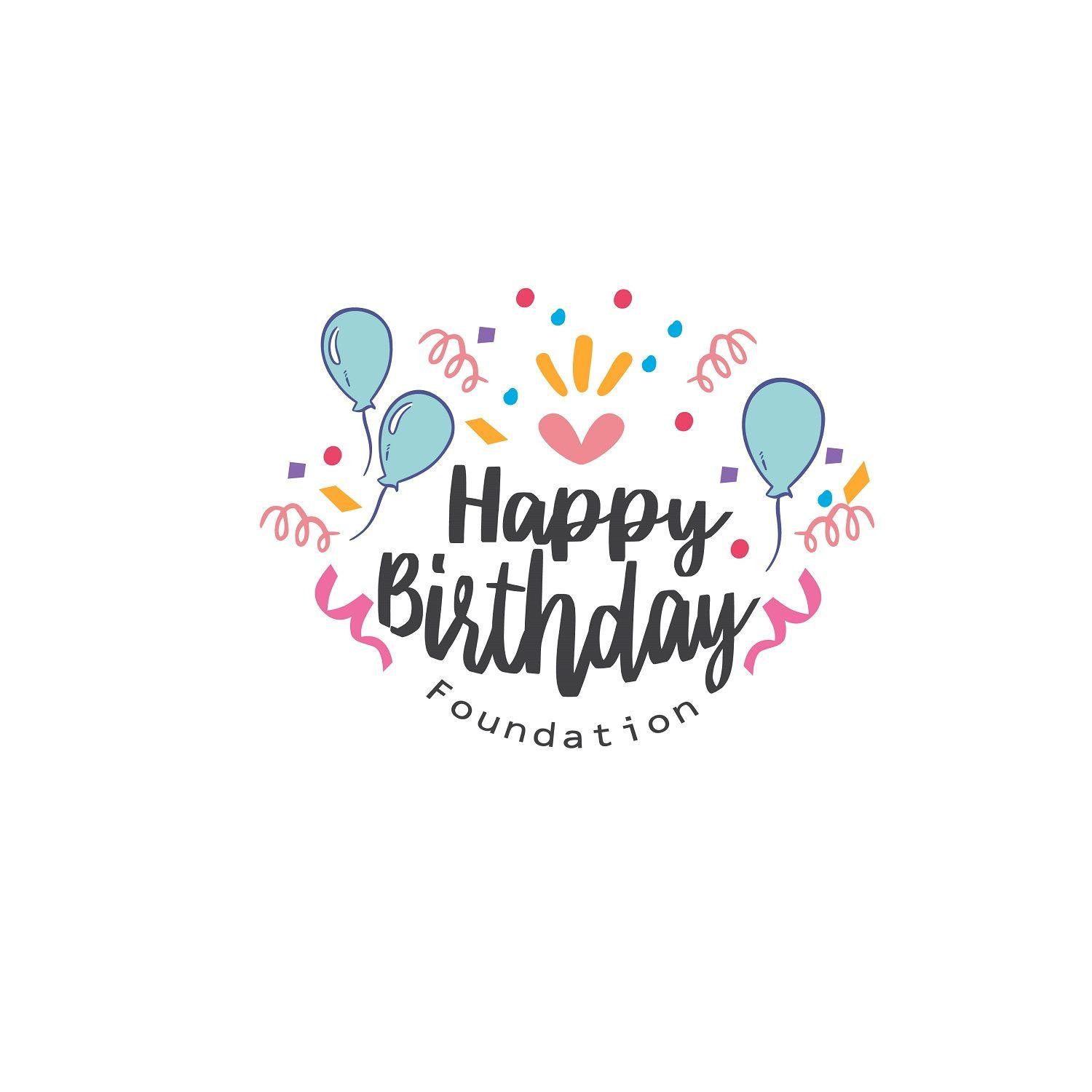 B-Day Logo - Playful, Colorful, Non Profit Logo Design For Happy Birthday