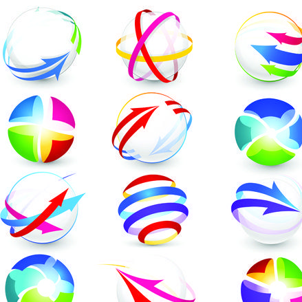 Icon Logo - Sport elements logo and icon vector 01 free download