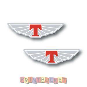 Tickford Logo - Tickford red wing sticker 75mm 2 pack quality water & fade proof