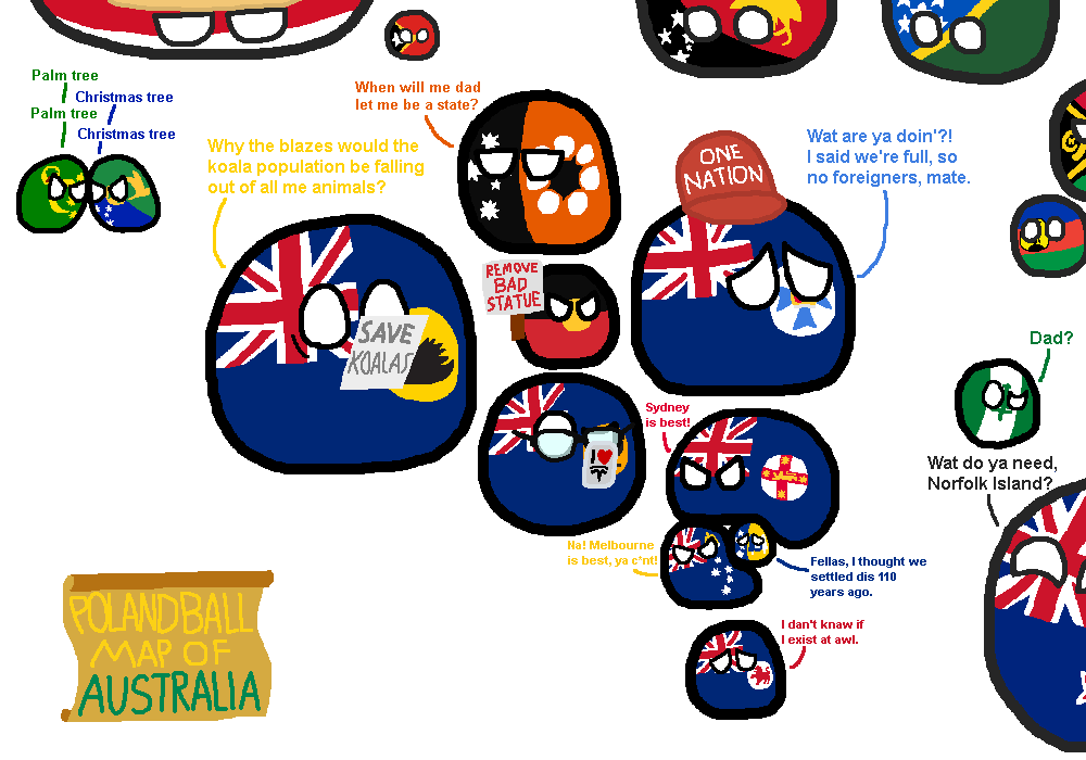 Polandball Logo - Polandball Map of Australia (2017) : polandball