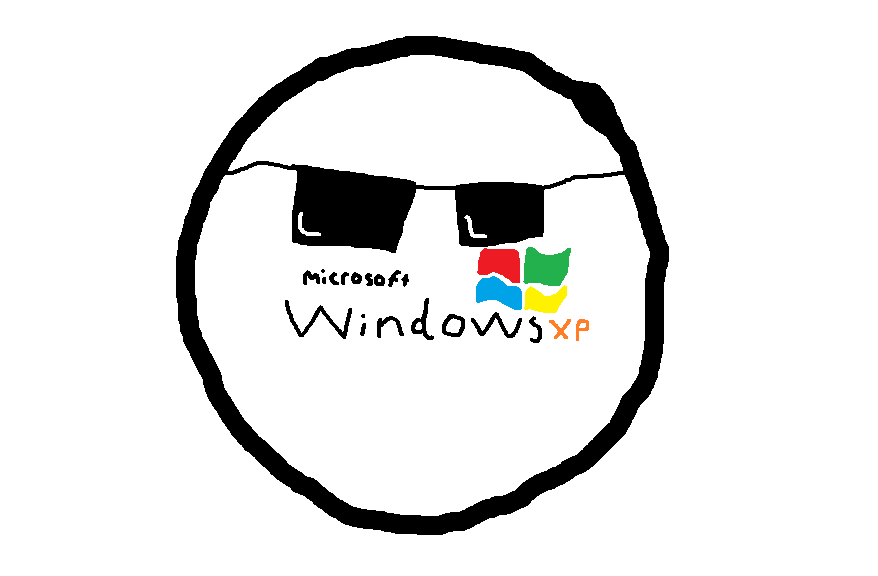 Polandball Logo - Windows XPball