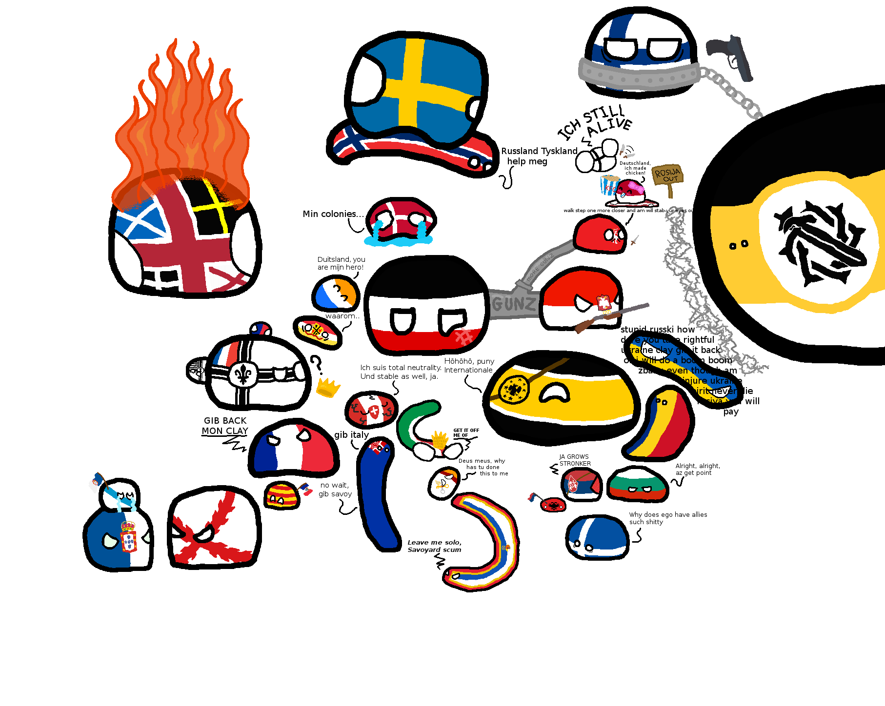 Polandball Logo - Polandball map of Europe