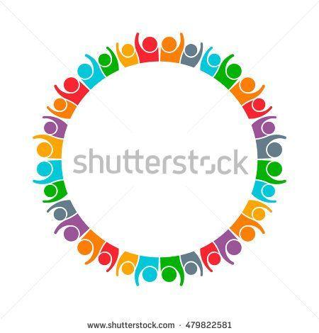 Working Logo - People Group Working Together Logo. Vector graphic design ...