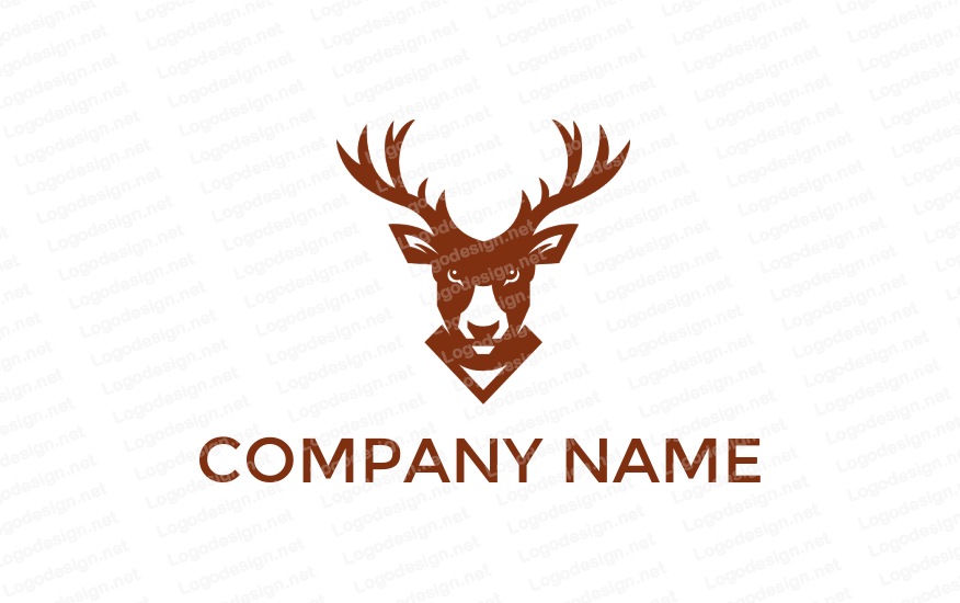 Swamp Logo - swamp deer head mount on wall. Logo Template by LogoDesign.net