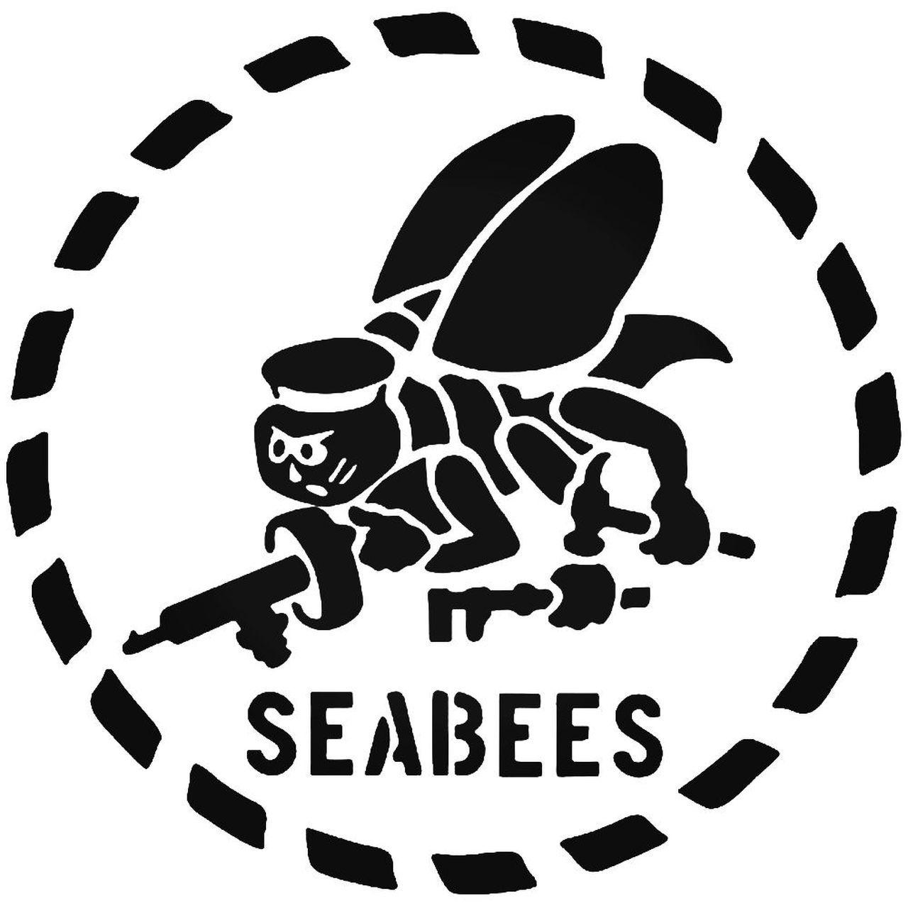 Seabee Logo - Military Navy Seabees Vinyl Decal Sticker