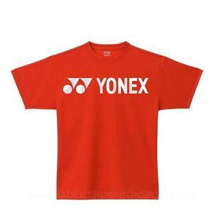 Yonex Logo - Details about Yonex Logo Training T-shirt (Red) XXS