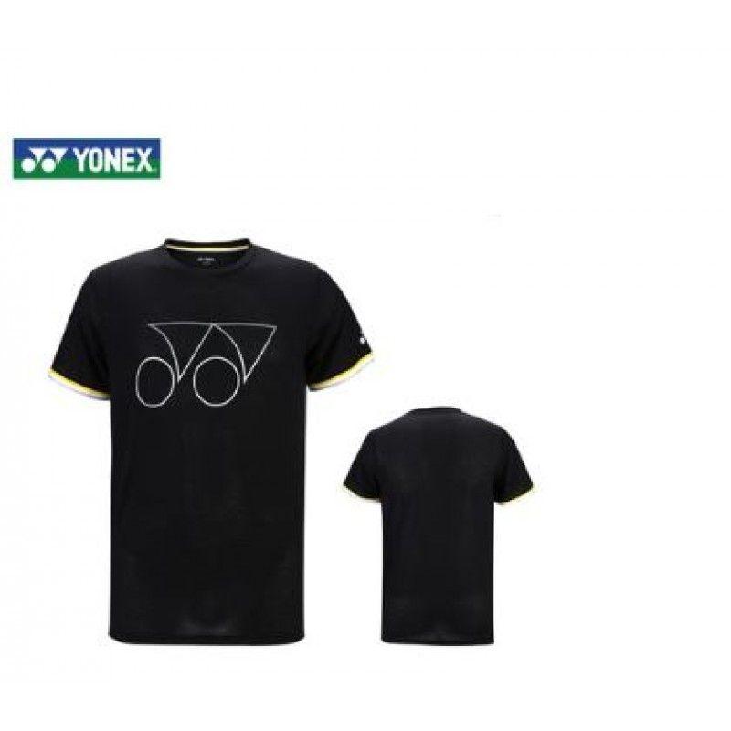 Yonex Logo - Yonex 115219BCR BK Unisex Logo T Shirt