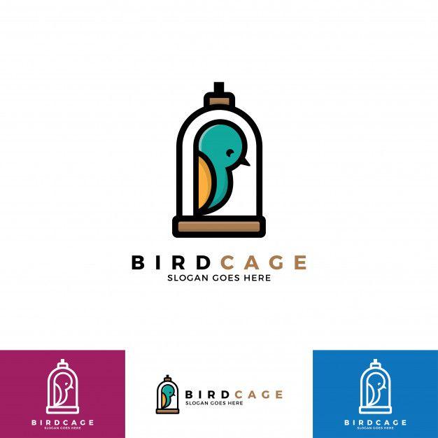 Cage Logo - Bird cage logo illustration. Vector | Premium Download