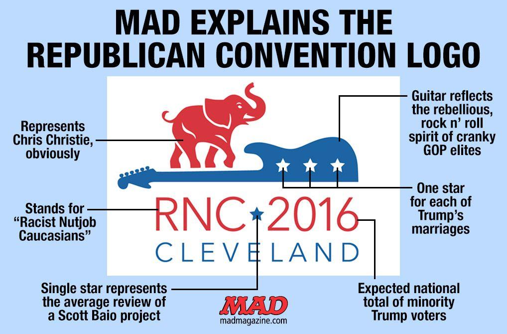 Convention Logo - MAD Explains the Republication Convention Logo | Mad Magazine