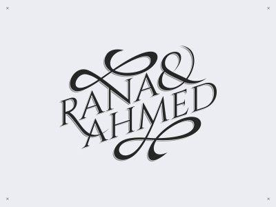 Rana Logo - Rana & Ahmed Wedding logo by mostafa hegazy on Dribbble