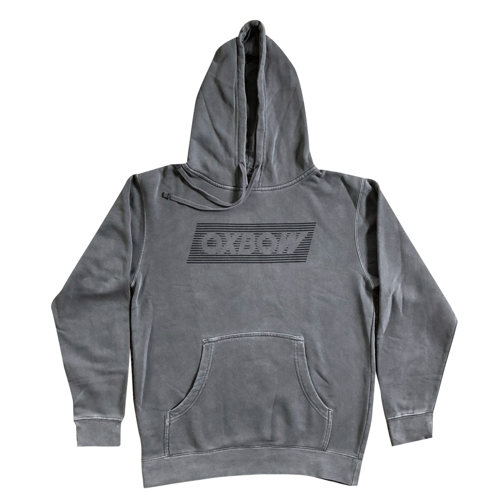 Crossfade Logo - Oxbow Hoodie: Charcoal with Black Crossfade-Style Logo