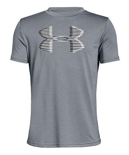 Crossfade Logo - Under Armour® Steel Big Logo Crossfade Tee - Boys