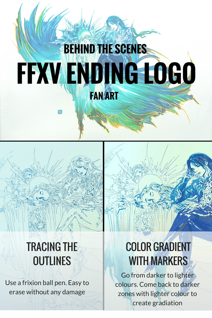 Noctis Logo - Final Fantasy XV (FFXV) - Lunafreya and Noctis, Logo Title Art Print ...