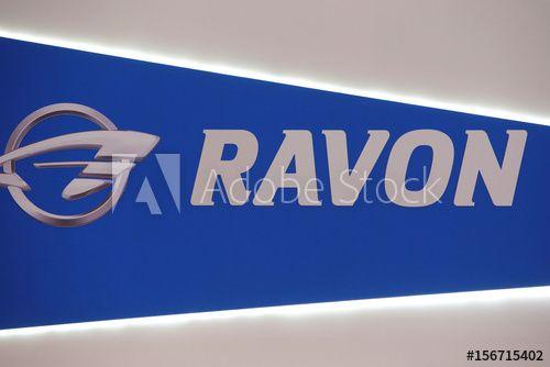 Ravon Logo - Logo of Ravon is seen on carmaker's booth at 2016 Moscow ...