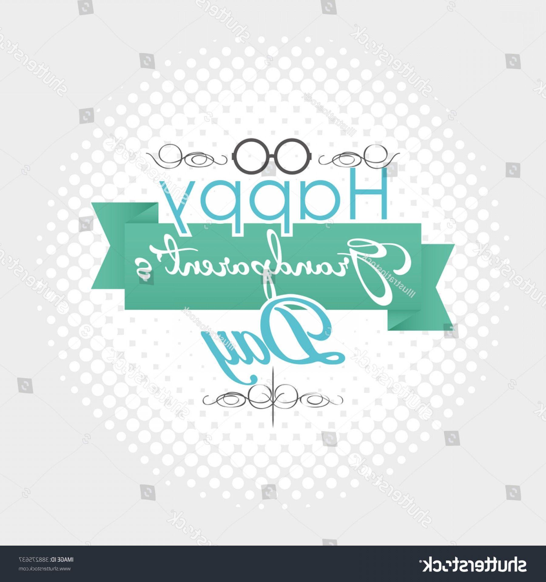 Grandparents Logo - Textured Background Text Icon Grandparents Day