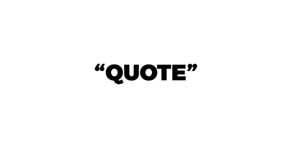 Quote Logo - Minimal Quotes