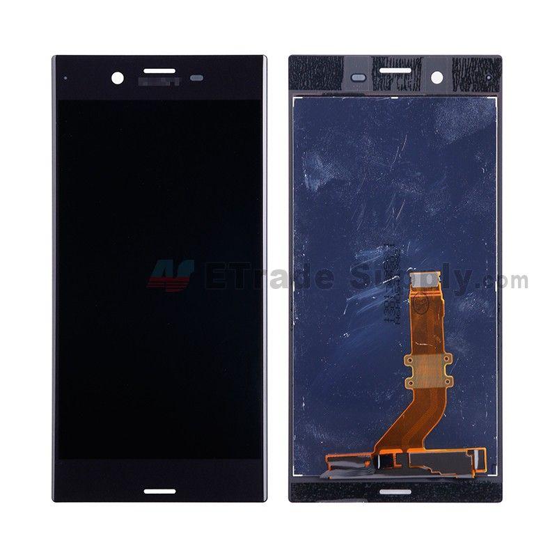 Xz Logo - For Sony Xperia XZ LCD Screen and Digitizer Assembly Replacement - Black -  With Logo - Grade S+