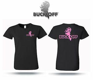 Huntress Logo - Buck Off women's short sleeve logo t shirt hunting huntress archery ...