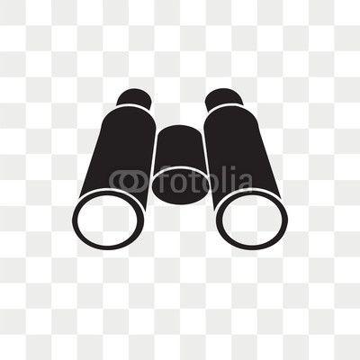 Binoculars Logo - Binoculars vector icon isolated on transparent background