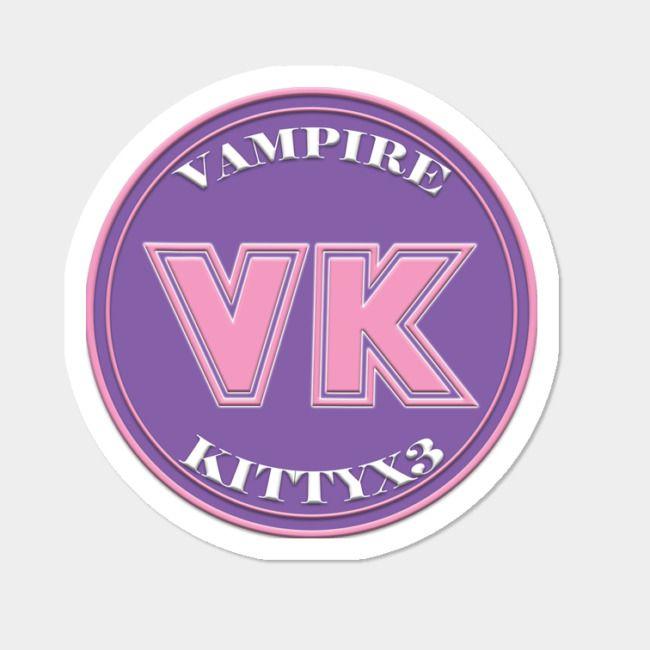 VK Logo - VK Logo Sticker Sticker By Vampirekittyx3 Design By Humans